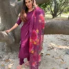 Wine kurti set