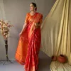 Orange Silk Saree