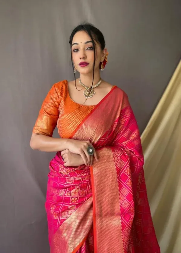 Pink soft Silk Saree