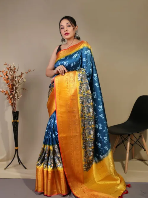 Blue Silk Saree