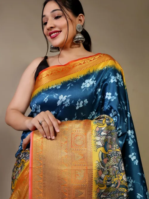 Blue Silk Saree