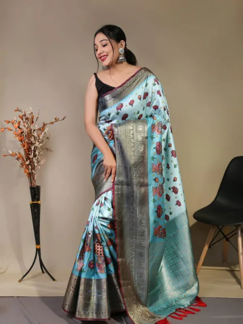 Sky Silk Saree