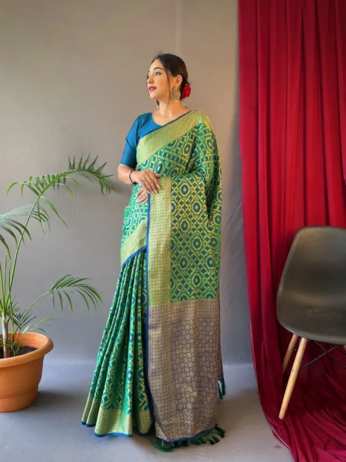 Blue Silk Saree