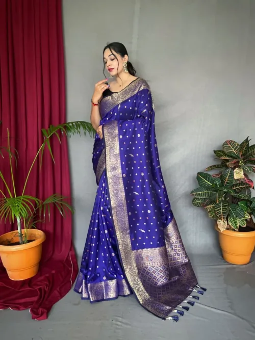 Blue Silk Saree