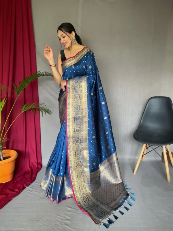 Royal Blue Silk Saree