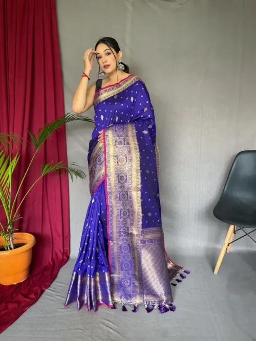 Blue Silk Saree