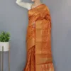 Orange kanjivaram Saree