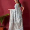 Sky Blue Banarasi saree