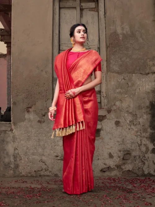 Red Silk Saree