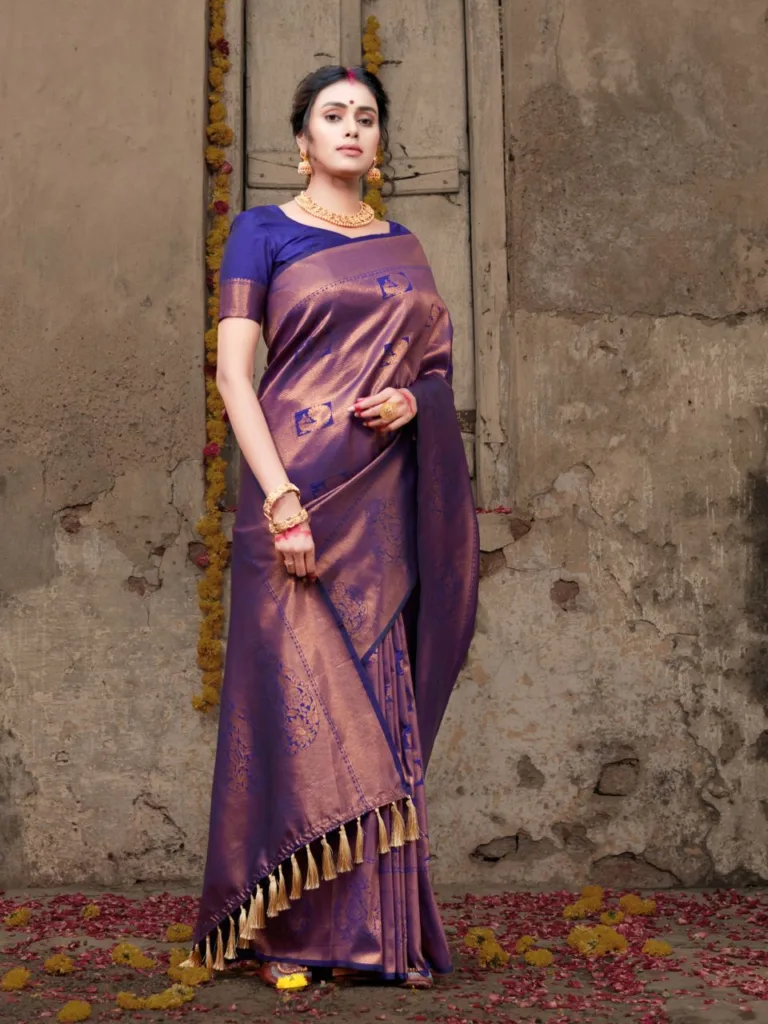 Blue Silk Saree