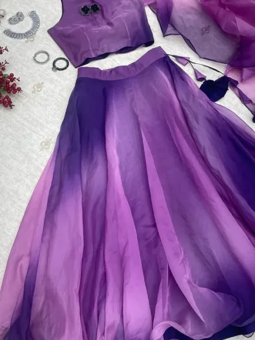 Purple shaded Lehenga Choli