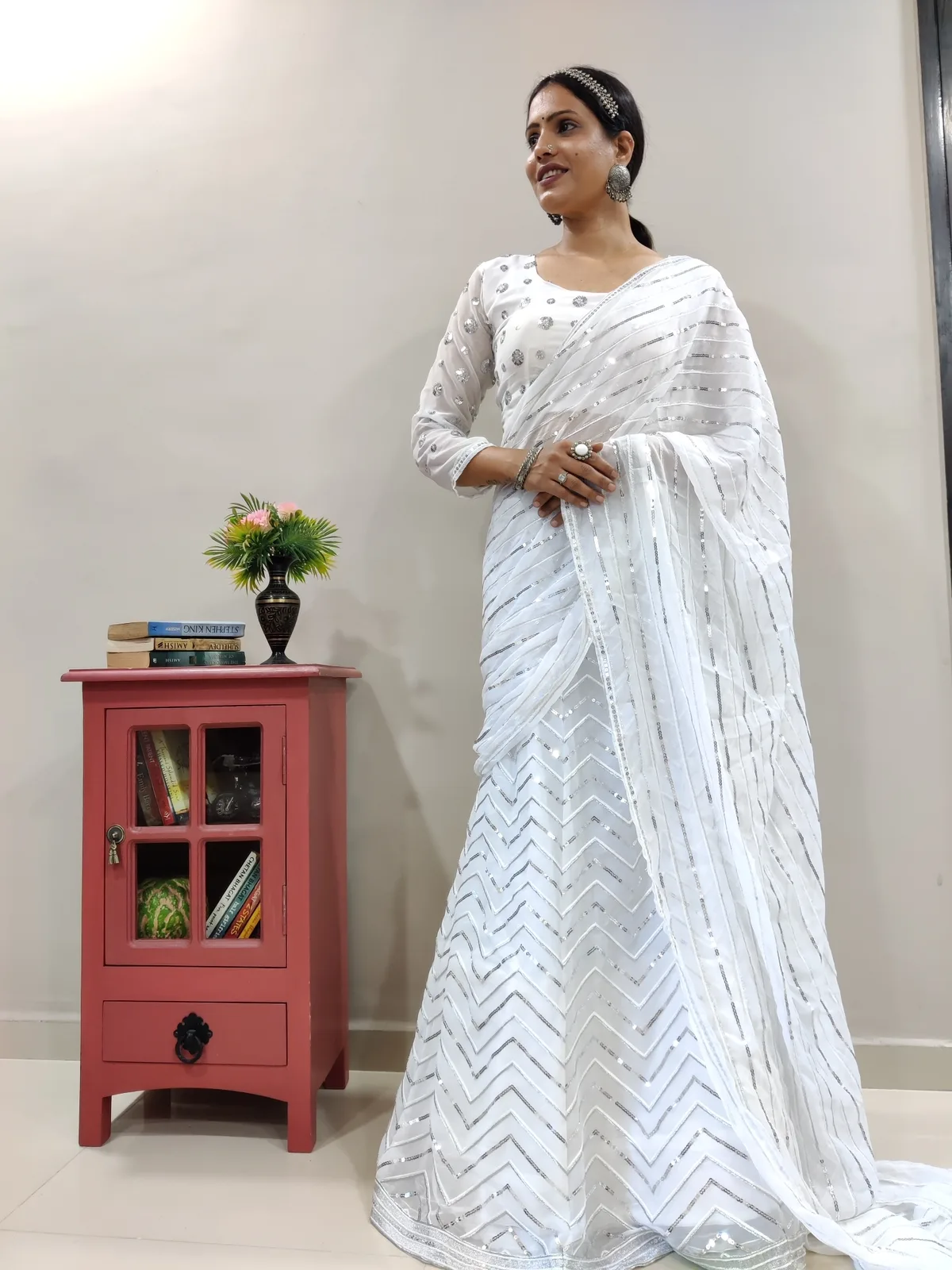 White Embroidered Designer Party Wear Art Silk Lehenga Choli –  TheDesignerSaree