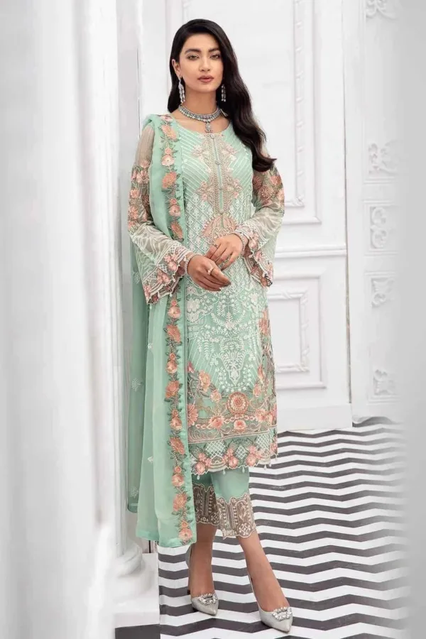 Sky Blue Salwar Suit for Women