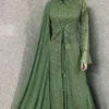 Green Party wear Gown for women