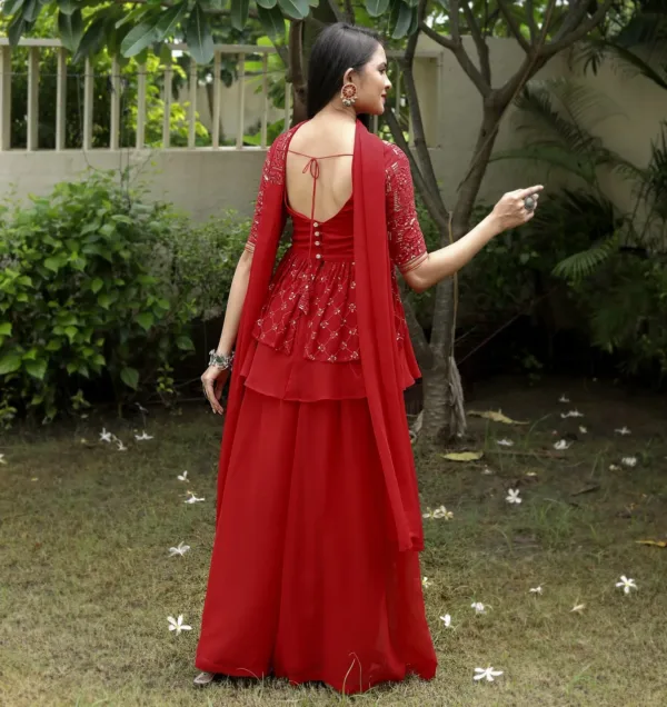 Red Sharara dress for Party