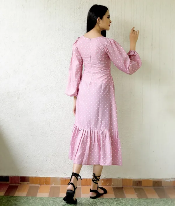 Pink Dotted Tunic under 1000