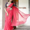 Pink Saree for wedding