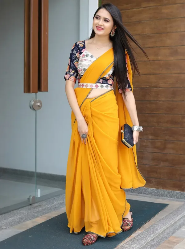 Bollywood Drape Saree with belt