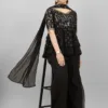 Black Party wear Sharara Suit for wedding