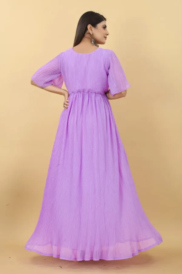 Pleated Gown for Women