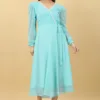 Sky Blue Night Gown for Women