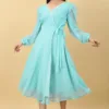 Sky Blue Maxi Gown for Women