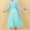 Sky blue dress for women