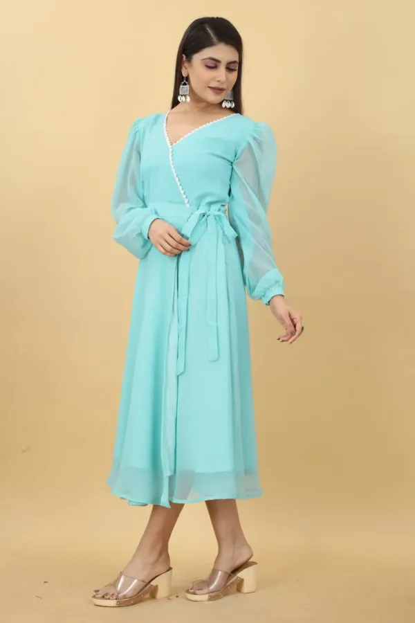 Night Gown for women in Sky blue color