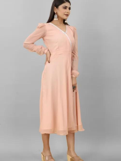Peach Gown for Ladies