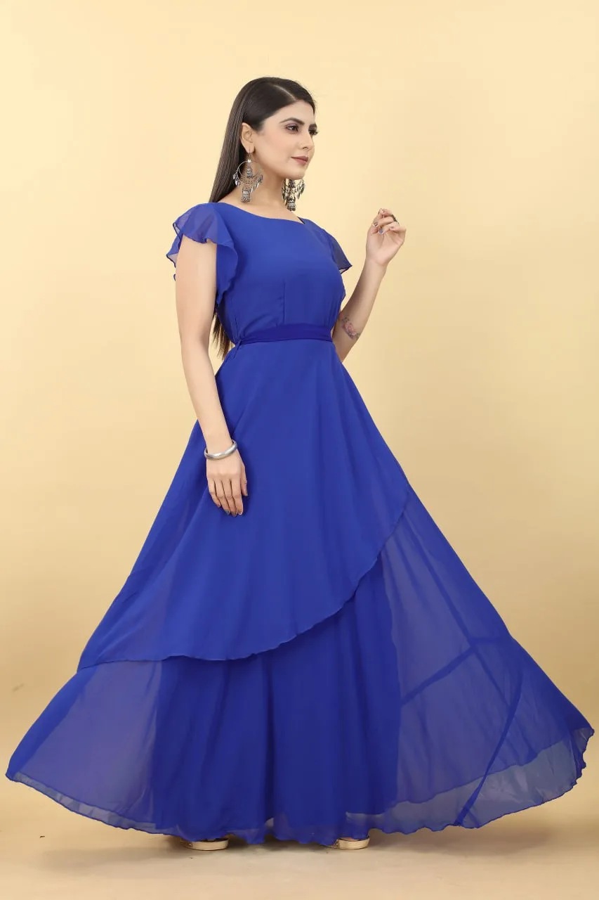 Buy Sky Blue Party Gown for Girls – Mumkins-tmf.edu.vn