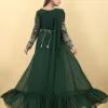 Green wedding gown for women