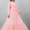 Pink Casual Gown for Women