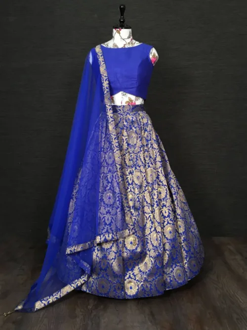 Royal Blue Lehenga Choli for Wedding