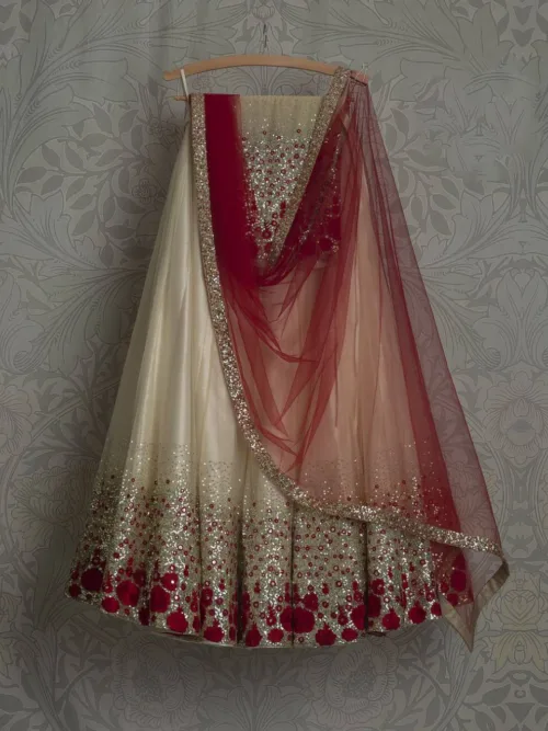 Beige color Lehenga Choli for Women