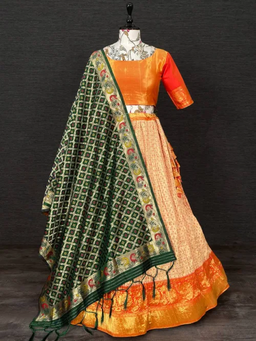 Orange Lehenga Choli for women