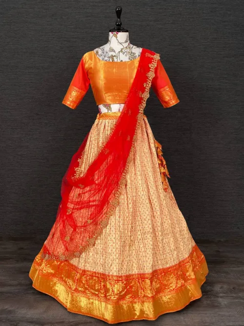 Orange Lehenga Choli for women