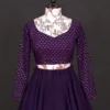 Purple designer blouse for women