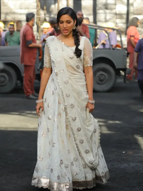 Bollywood style white lehenga choli