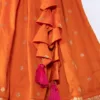 orange lehenga choli for wedding