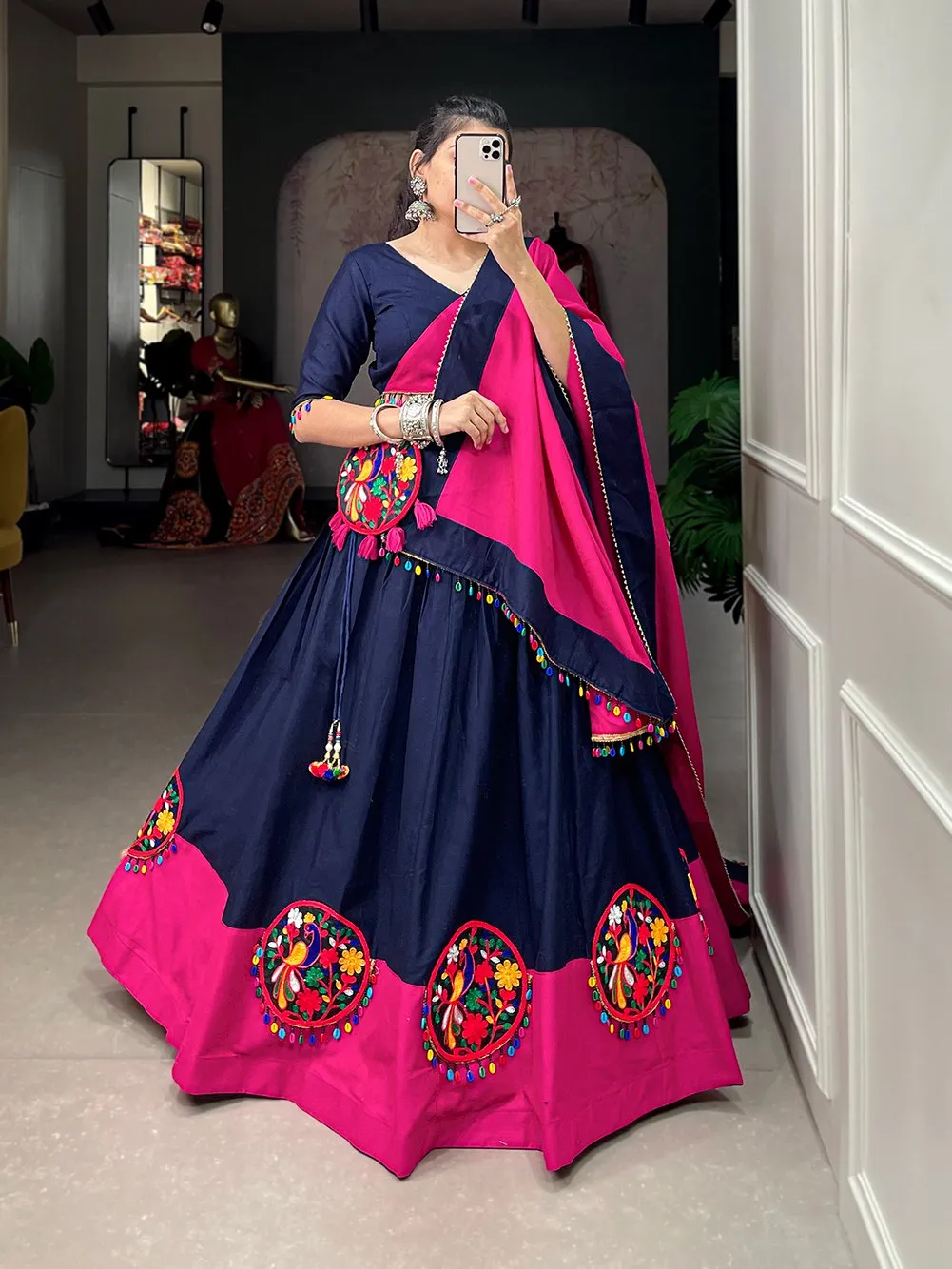 Buy Royal Blue Lehenga Choli Sets for Women by MANVAA Online | Ajio.com